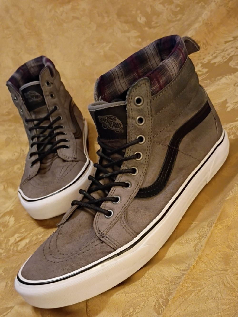 VANS Sk8-Hi Gray Suede High-Top Scotchgard Protection 3M Men's 11.0 Women's 12.5